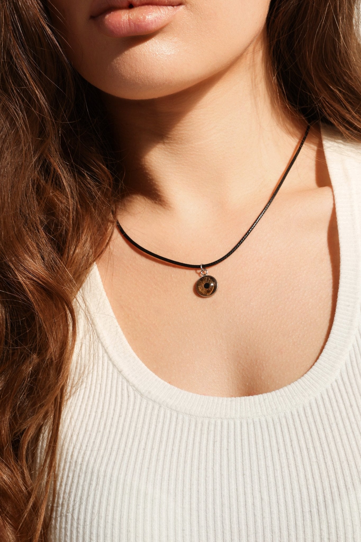 Black String Eye Necklace - shop_name