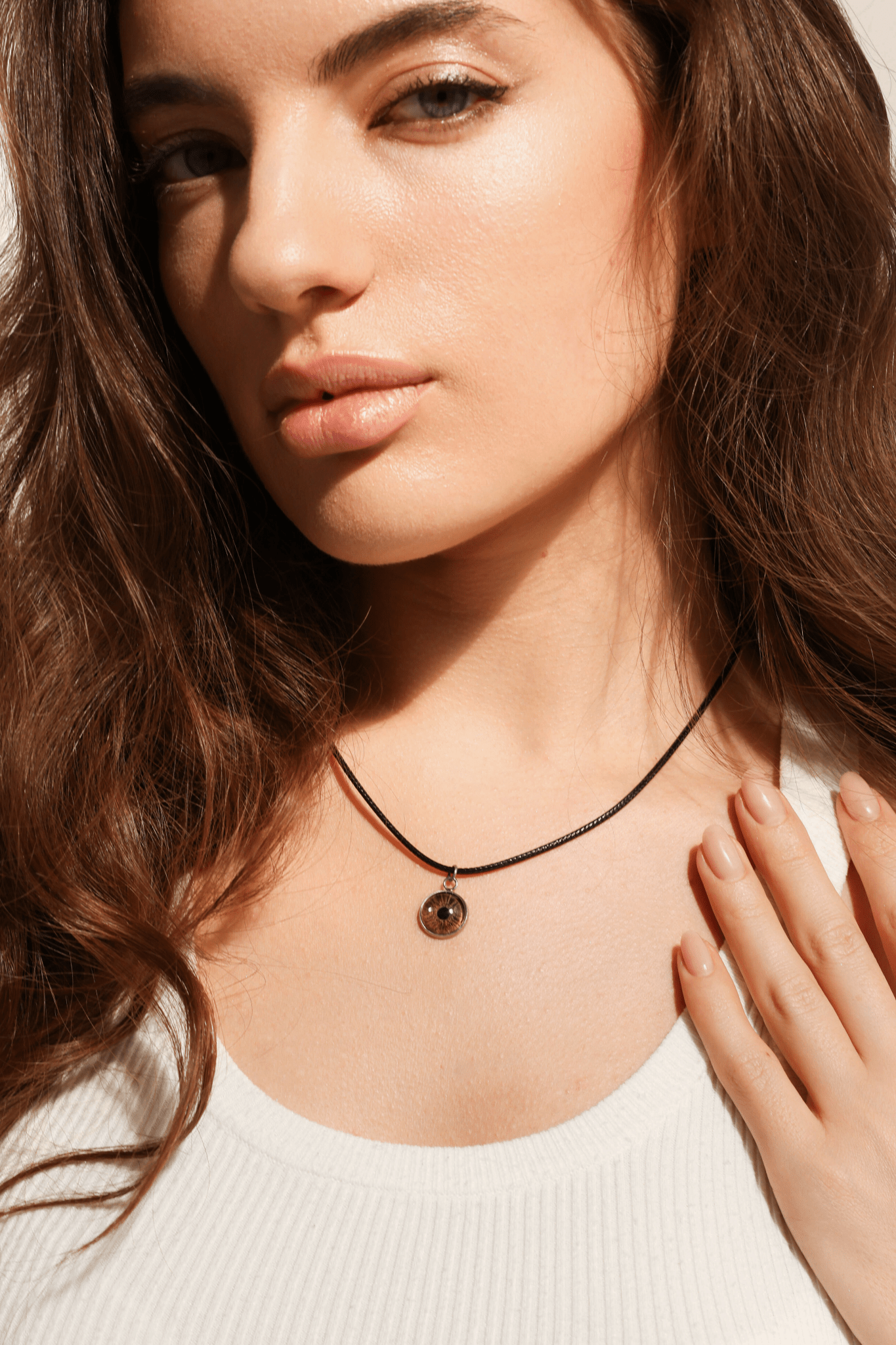 Black String Eye Necklace - shop_name